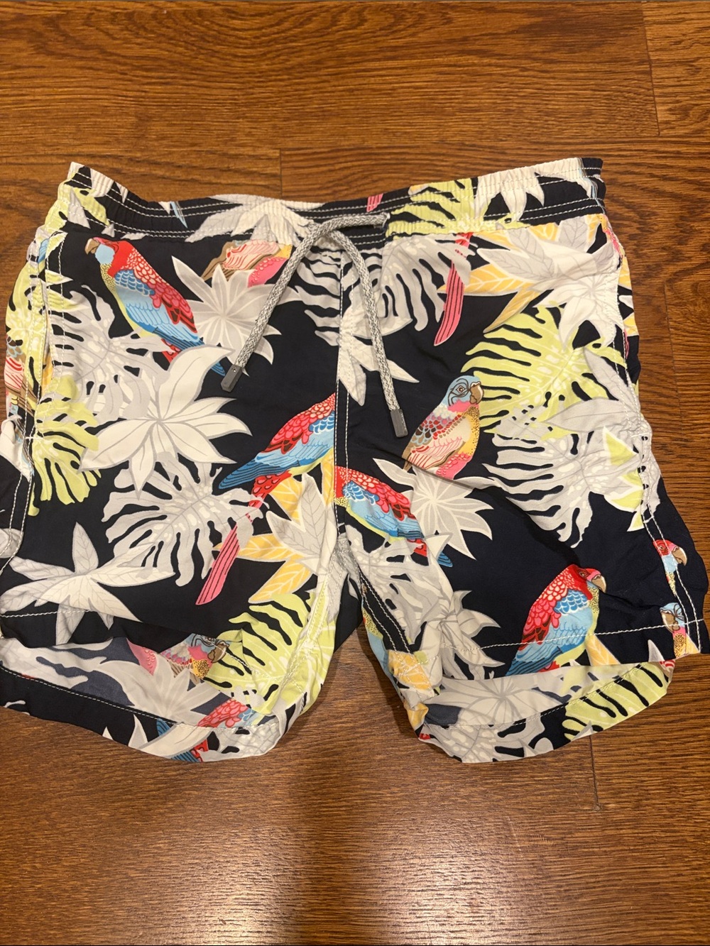 Vilebrequin Navy Tropical Parrot Swim Trunks 10